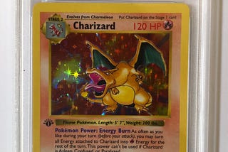 A rare 1st Edition Charizard Pokémon Card: selling my prized possession