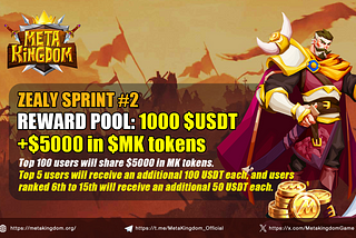 Join the Thrilling Zealy Sprint and Win Awesome Rewards in MetaKingdom