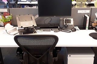 Image of my desk when I worked at Kantar. I took the photo on my last day there.