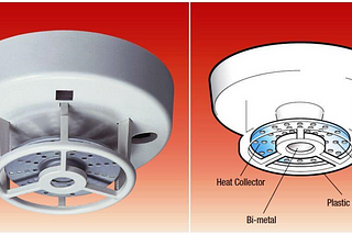 Heat detector and Smoke Detectors used in Fire and Alarm System