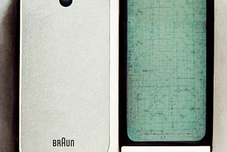 An imagined Braun smartphone. What a smartphone would have looked like if it was designed in the 1960s by Dieter Rams.