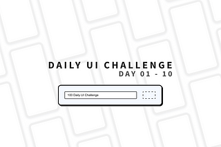 Daily UI Challenge Compilation