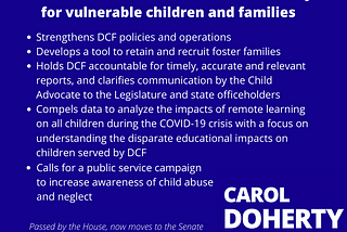 House of Representatives Bolsters Commitment to Children and Families