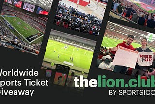 SportsIcon Lion Club Sport Tickets Giveaway