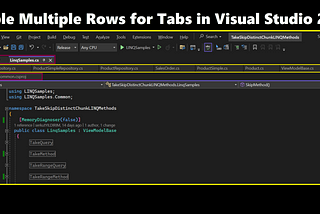 How to Show Tabs in Multiple Rows in Visual Studio 2022?
