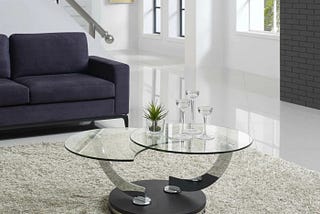 modern glass coffee table