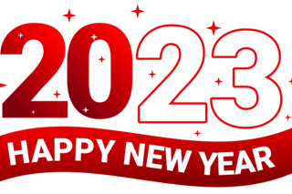 Image of 2023 with Happy New Year written under it