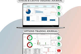 Trading Journals Stocks & Crypto + Options For Google Sheets And Excel Template
