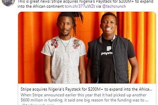 Paystack acquisition by Stripe: Major win for Africa