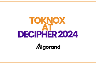 TokNox at Decipher 2024: designing the future of tokenization