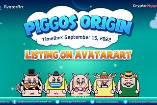 Announcement: Piggos Origin Listing on AvatarArt