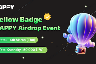 Yellow Badge CAPPY Airdrop Event