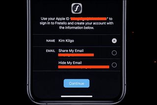 Implementing login with Sign in with Apple