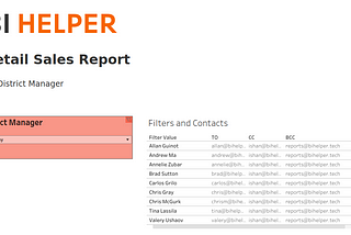 Auto-read Filter Values from Tableau for Report Bursting