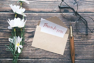 Authors, Say Thanks and Feel It: Gratitude