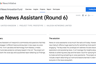 Announcement: Kaleida awarded Google DNI funding to develop voice-native models for news