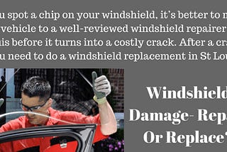 Windshield Damage- Repair Or Replace?