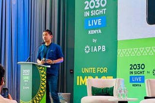 IAPBの2030 IN SIGHT LIVE KENYAで登壇・展示