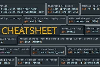 CHEATSHEET OF COMMANDS