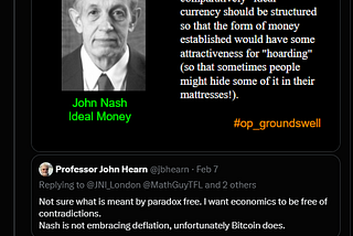 John Hearn: “Bitcoin Does Not Fit Nash’s Ideal Money”