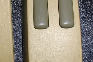 Close-up color photograph of computer mouse