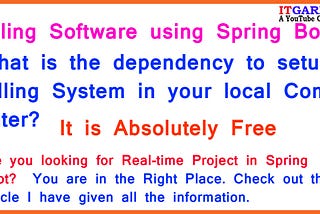 Billing Software using Spring Boot.