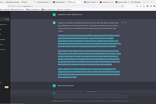 Chat GPT yang nulis artikel sebelumnya