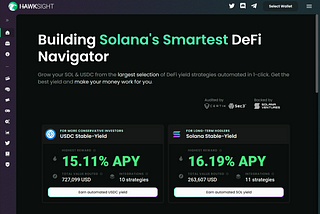 Hawksight Biweekly Progress — DeFi Navigator & Frakt integration (25th Nov’22)