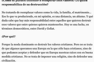 Mayor Oreja culpa al matrimonio igualitario de los atentados terroristas ocurridos en Barcelona.