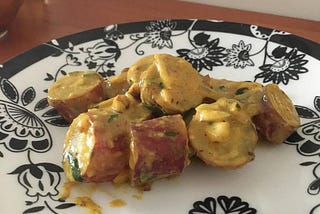 Curry de batata doce