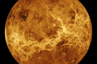 Venus picture from NASA’s Magellan spacecraft and Pioneer Venus Orbiter.