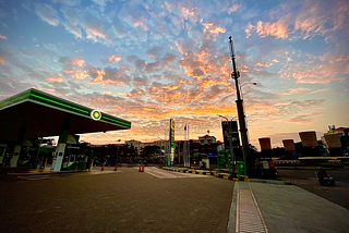 Gas Station view