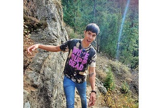 Tourist Tossed Like a Caesar Salad by Free Range Emo-Goth in Yellowstone National Park, Shits Pants