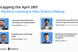 Recapping the AI, Machine Learning and Data Science Meetup — April 18, 2024