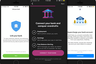 Finance app user onboarding: Lower drop off on your “Link Bank” screen