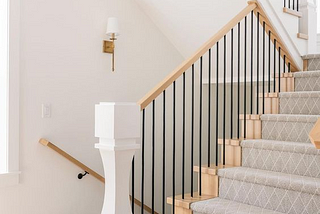 Floating Elegance: Contemporary Staircases with Modern Newel Posts