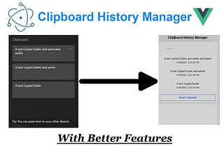 Windows ClipBoard History Clone Using Electron And Vue.js