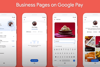 business page on google pay app