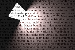 10 Cool CodePen Demos — June 2026
