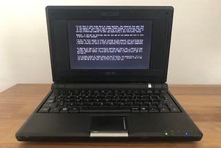 Turning My Old Netbook Into a Writer Deck