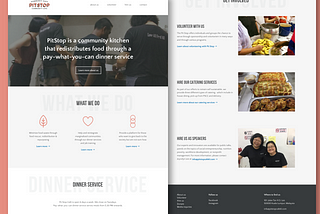 Community Kitchen Landing Page—A UX Case Study