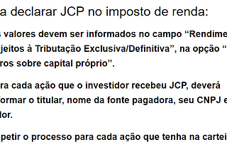 Conteúdos que usei para fazer a declaração do IRPF 2022