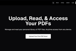 Introducing Ready — Your Own PDF Reader & Library