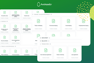 Templates for contracts | Avokaado Productivity Boosters