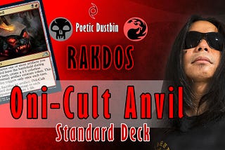 MTG Arena — Standard Kamigawa Rakdos Oni-Cult Anvil Deck with Goldspan Dragon, Anje and Olivia