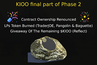 KIOO belongs to the community right now !