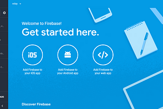 Firebase with realtime Database for IoT applications