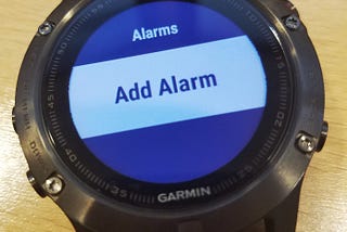 Garmin Fenix 5 settings/alarm disappearing bug — updated Dec 11, STILL BROKEN!