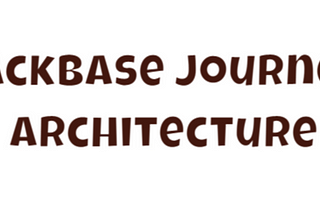 Backbase Journey Architecture