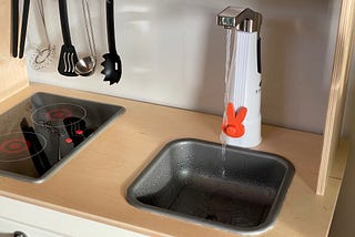 How to Give Your Toddler’s IKEA Kitchen (“Duktig”) a Working Sink